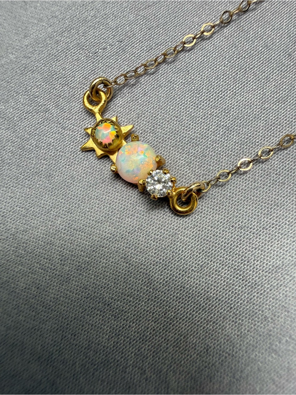 Elizabeth Stone celestial necklace